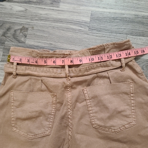 Bohme High Waisted Paperbag Button Fly Shorts - Picture 4 of 8